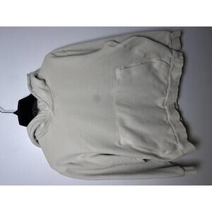 Lululemon Scuba Hoodie Womens Medium Cream Pullover Hooded Sweatshirt